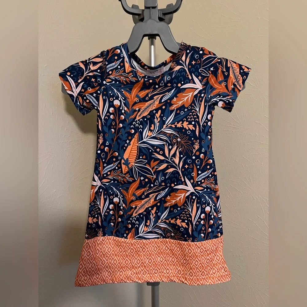 Pete and Lucy Short Sleeve Dress Girls 2T